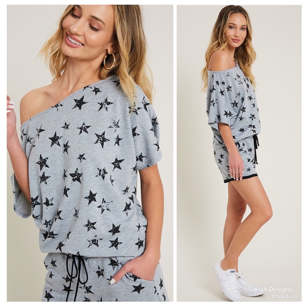 ⭐️LAST 1! STAR One Shoulder Super Soft Tunic! - Picture 2 of 8